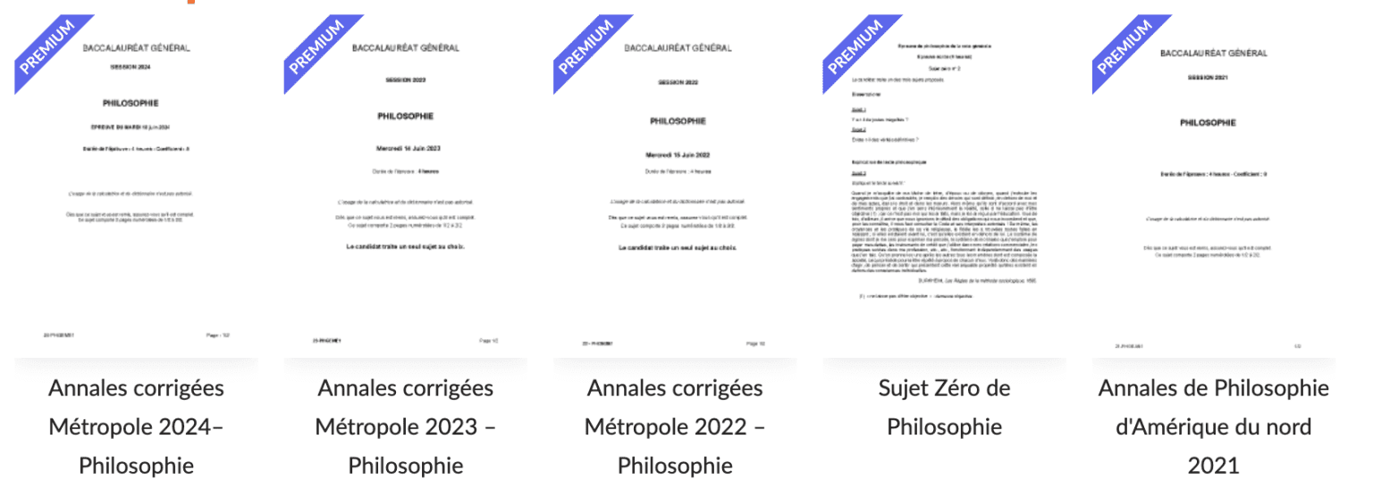 Annales bac philo
