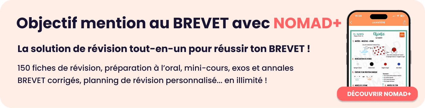 Décroche ta mention au Brevet 2025 avec Nomad Education