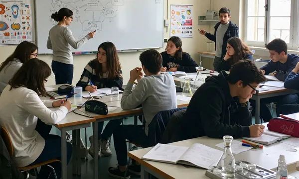 Une classe de Terminale en cours de spécialité Biologie-Ecologie
