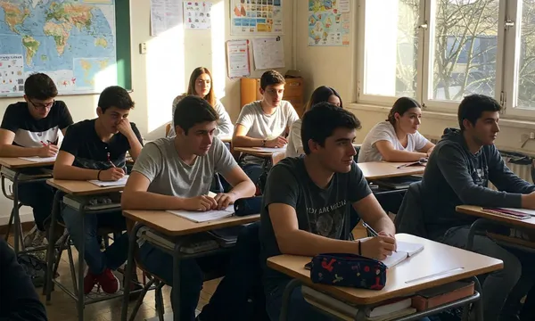 Une salle de classe de terminale en spécialité HLP