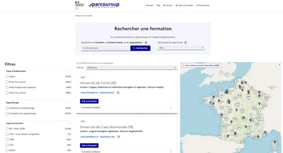 Comment rechercher une formation sur Parcoursup